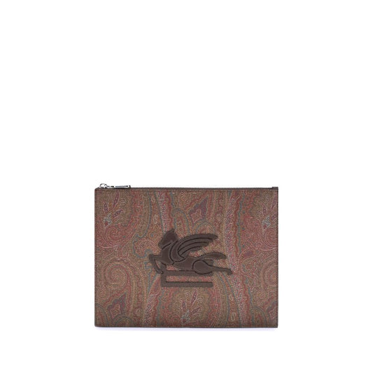 Etro Multicolor Cotton Clutch Bag