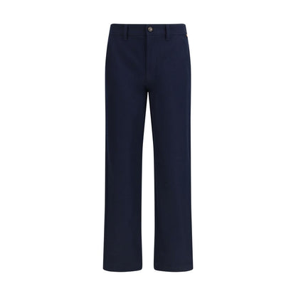 Burberry Blue Cotton Chino Pants