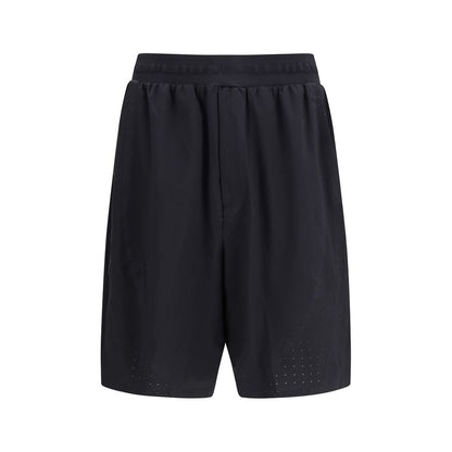 Y-3 Black Polyester Bermuda Shorts