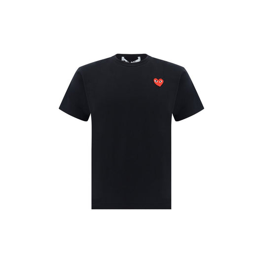 Comme Des Garçons Play Black Cotton T-Shirt
