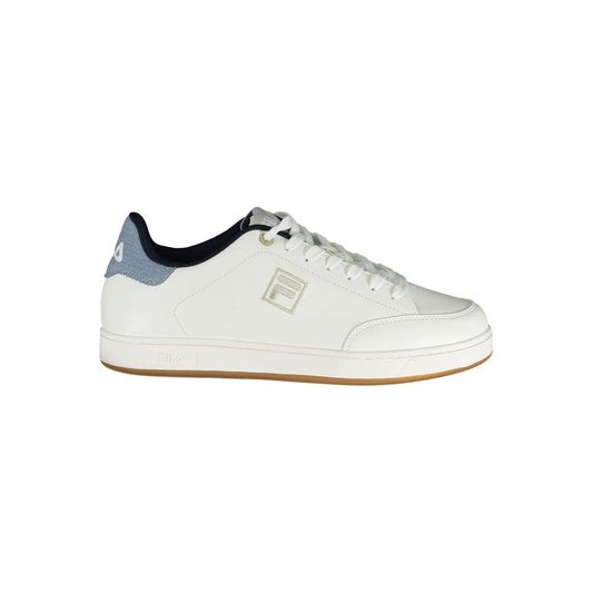 Fila White Polyester Athletic Sneakers
