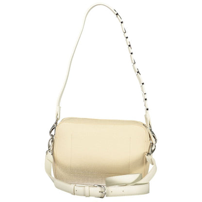 Valentino Beige Polyurethane Women's Bag with Double Shoulder Strap