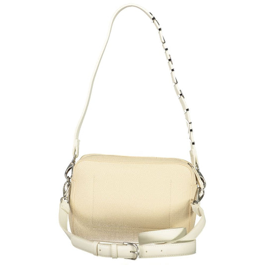Valentino Beige Polyurethane Women's Bag with Double Shoulder Strap