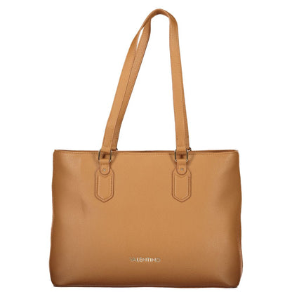 Valentino Brown Polyethylene Handbag