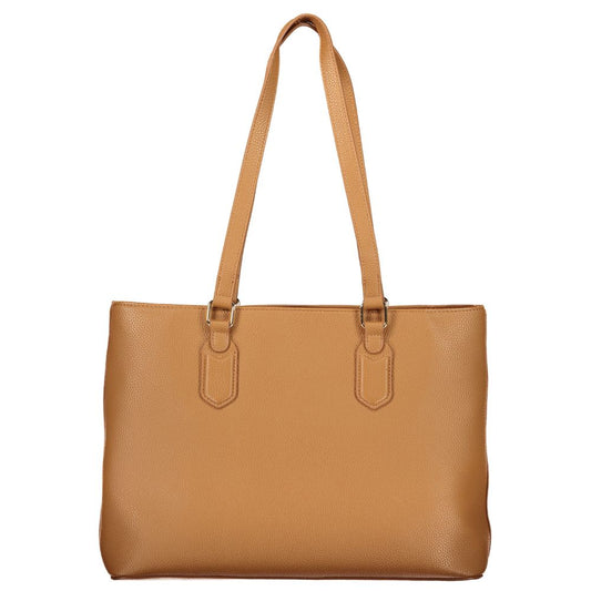 Valentino Brown Polyethylene Handbag