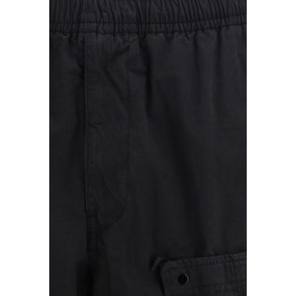 Stone Island Black Cotton Cargo Pants