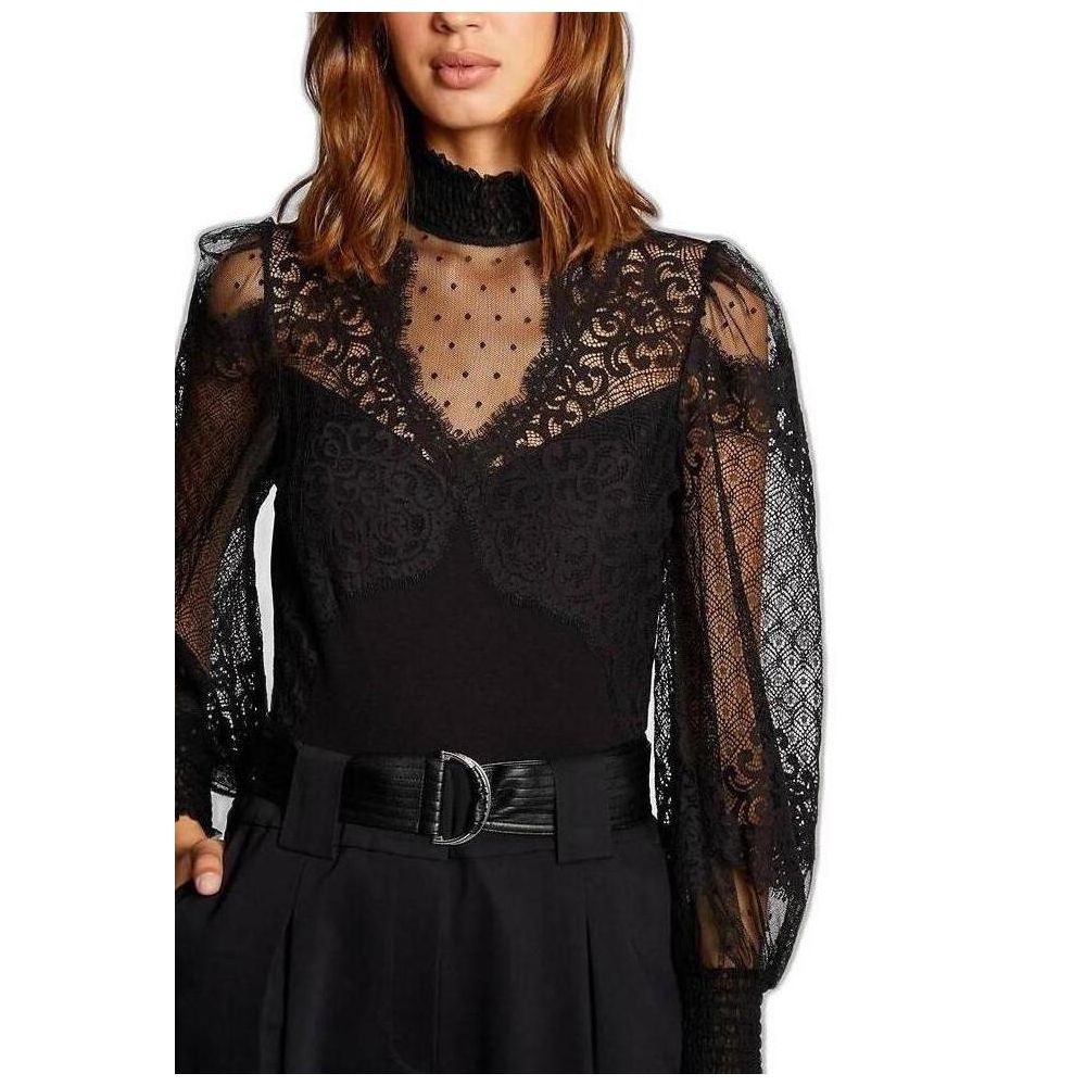 Morgan De Toi Black Viscose Bodysuit