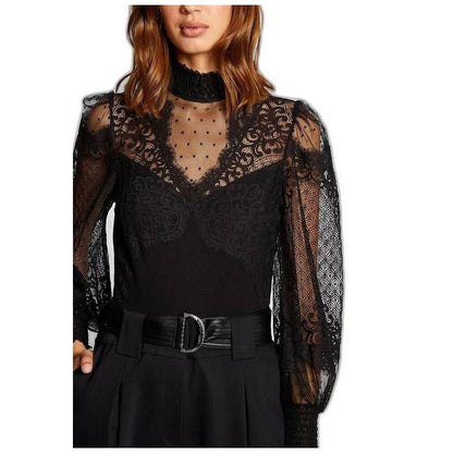 Morgan De Toi Black Viscose Bodysuit