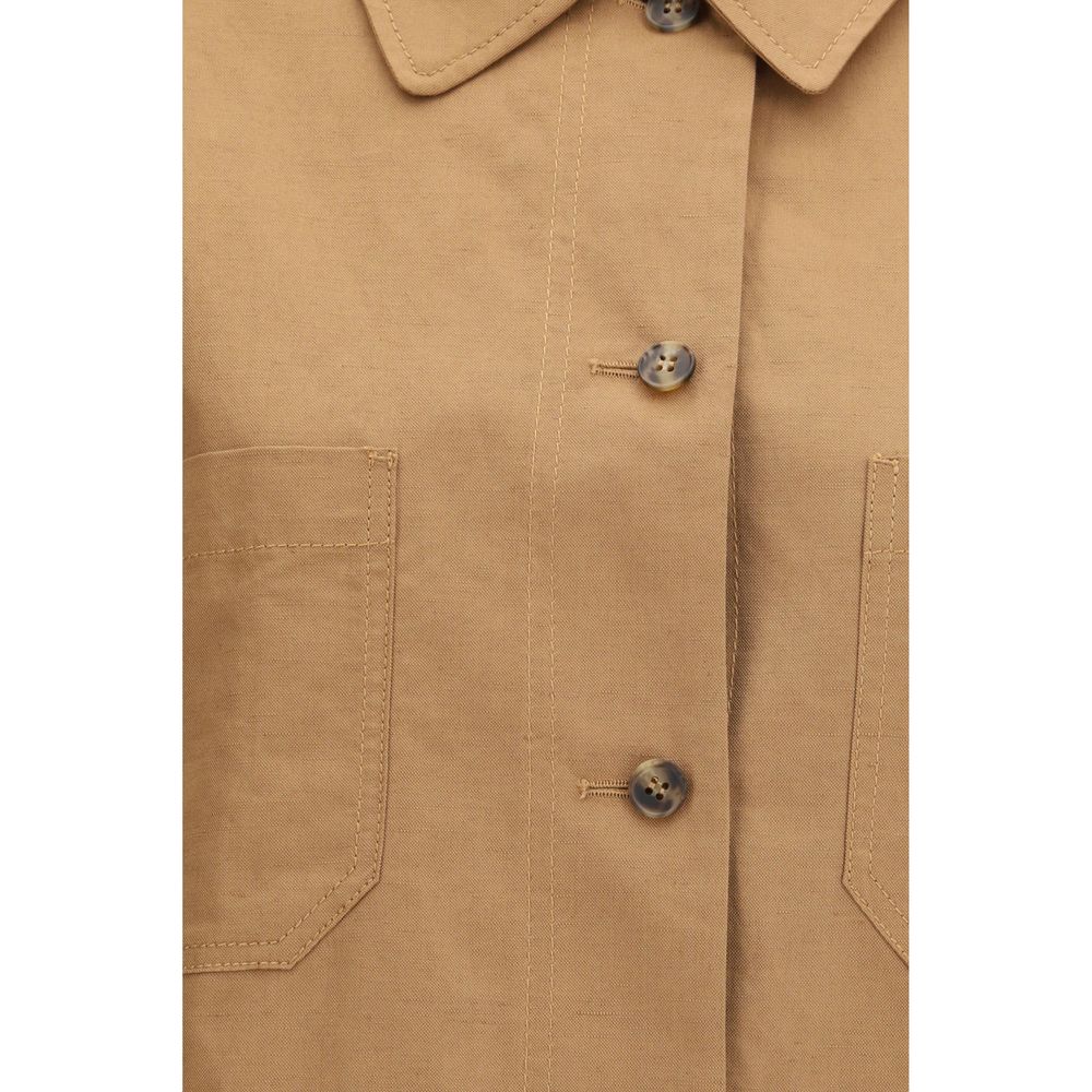 Max Mara Brown Cotton Coat