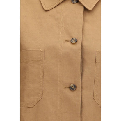 Max Mara Brown Cotton Coat
