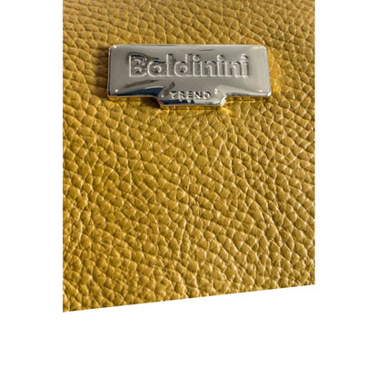 Baldinini Trend Yellow Leather Women Handbag
