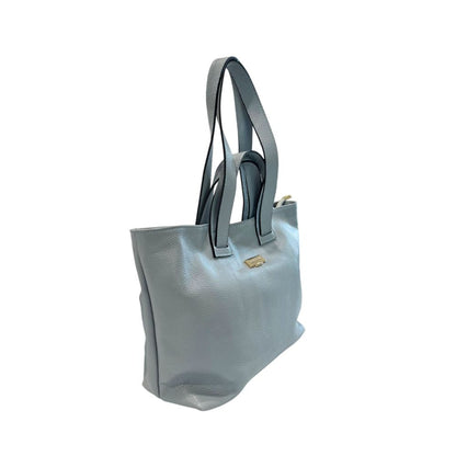 Baldinini Trend Blue Cowhide Clutch Bag