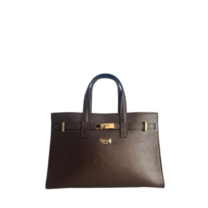 Baldinini Trend Brown Cowhide Shoulder Bag