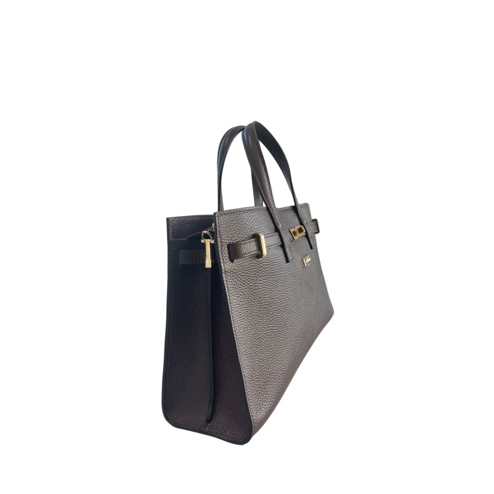 Baldinini Trend Brown Cowhide Shoulder Bag