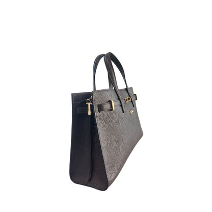 Baldinini Trend Brown Cowhide Shoulder Bag