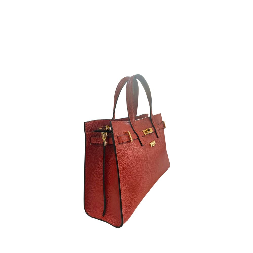Baldinini Trend Red Leather Women Handbag