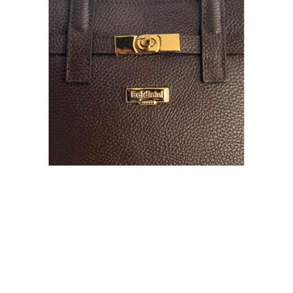 Baldinini Trend Brown Cowhide Shoulder Bag