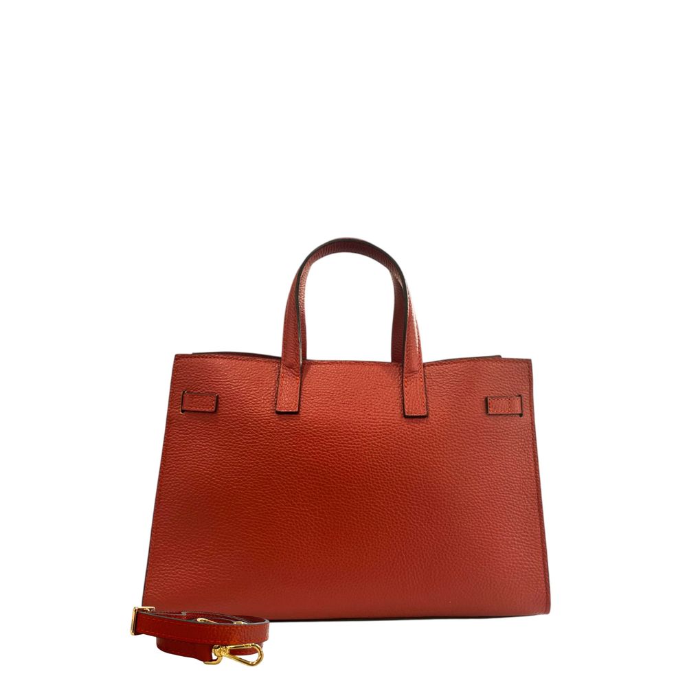 Baldinini Trend Red Leather Women Handbag