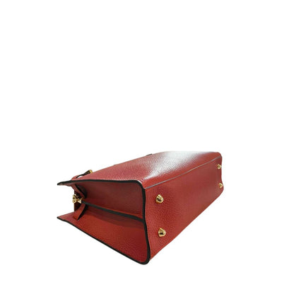 Baldinini Trend Red Leather Women Handbag