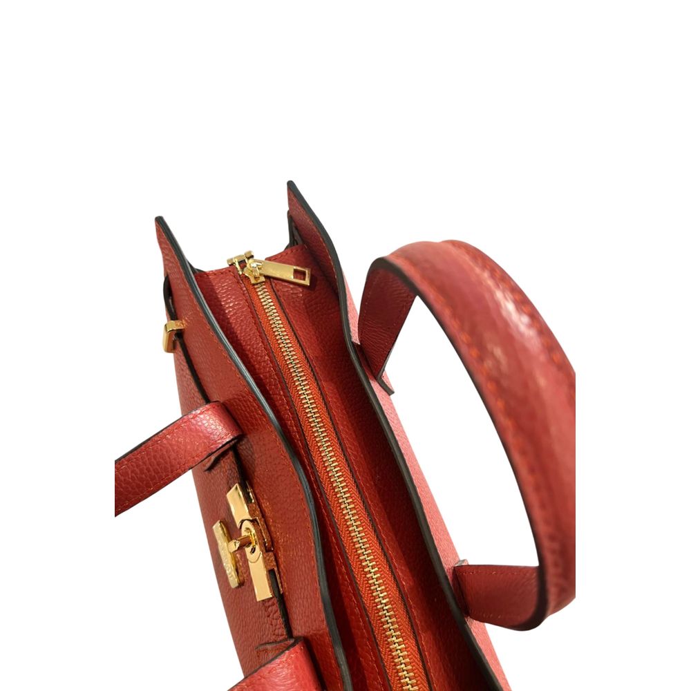 Baldinini Trend Red Leather Women Handbag