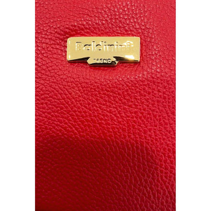 Baldinini Trend Red Leather Women Crossbody Bag