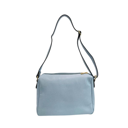 Baldinini Trend Blue Cowhide Crossbody Bag