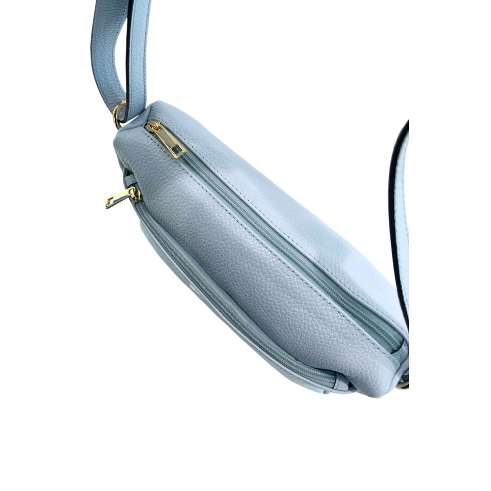 Baldinini Trend Blue Cowhide Crossbody Bag