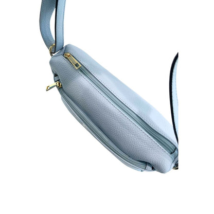 Baldinini Trend Blue Cowhide Crossbody Bag