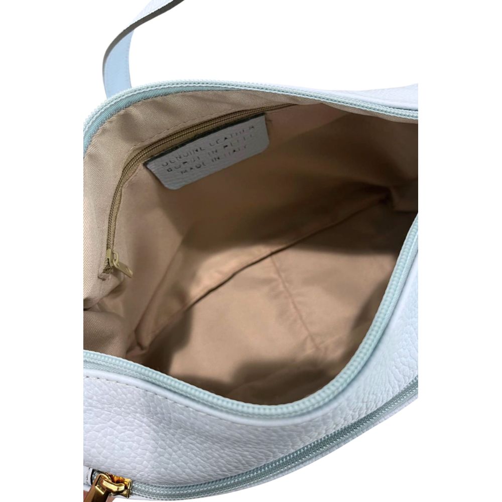 Baldinini Trend Blue Cowhide Crossbody Bag
