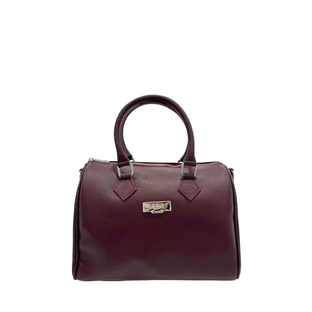 Baldinini Trend Red Leather Women Handbag