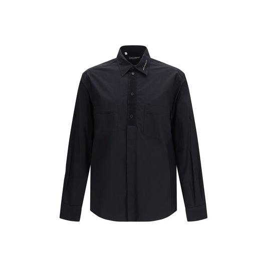 Dolce & Gabbana Black Cotton Dress Shirt