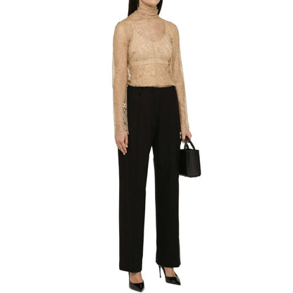Dolce & Gabbana Beige Polyester Tank Tops
