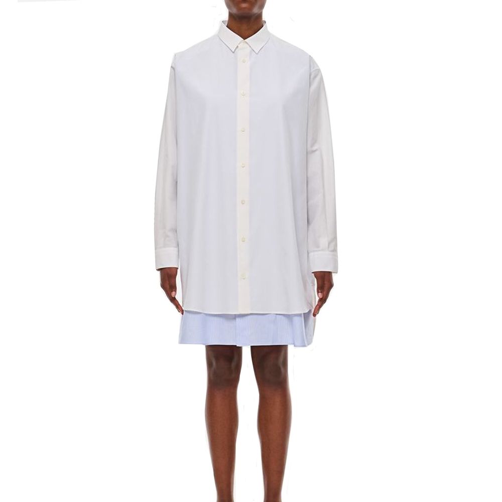 Loewe White Cotton Casual Dress