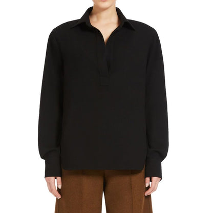 Max Mara Black Cotton Shirt
