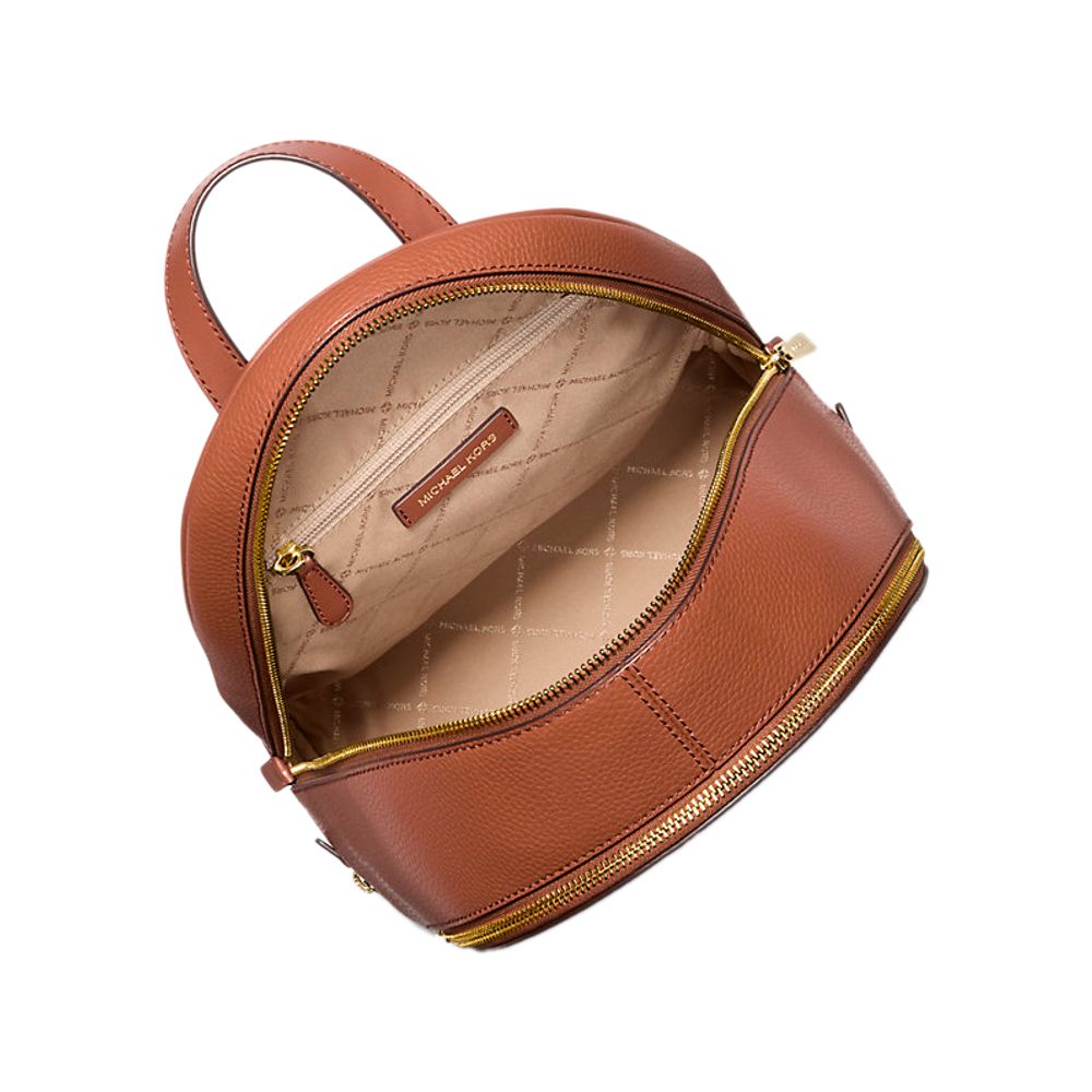 Michael Kors Brown Canvas Backpack