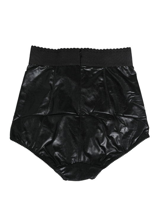 Dolce & Gabbana Black High Waisted Slip Girdle Panty Underwear