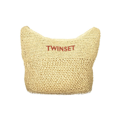 Twinset Beige Fabric Womens Bag