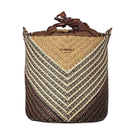 Twinset Brown Polyester Women's Bag with Adjustable Strap