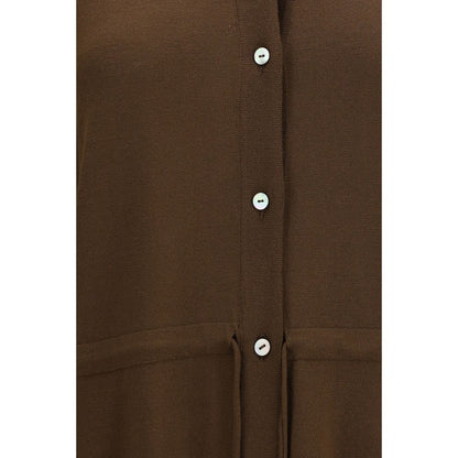 Ella Brown Viscose Shirt