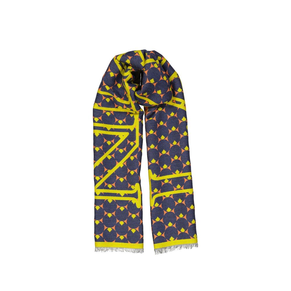 Lanvin Blue Silk Scarf