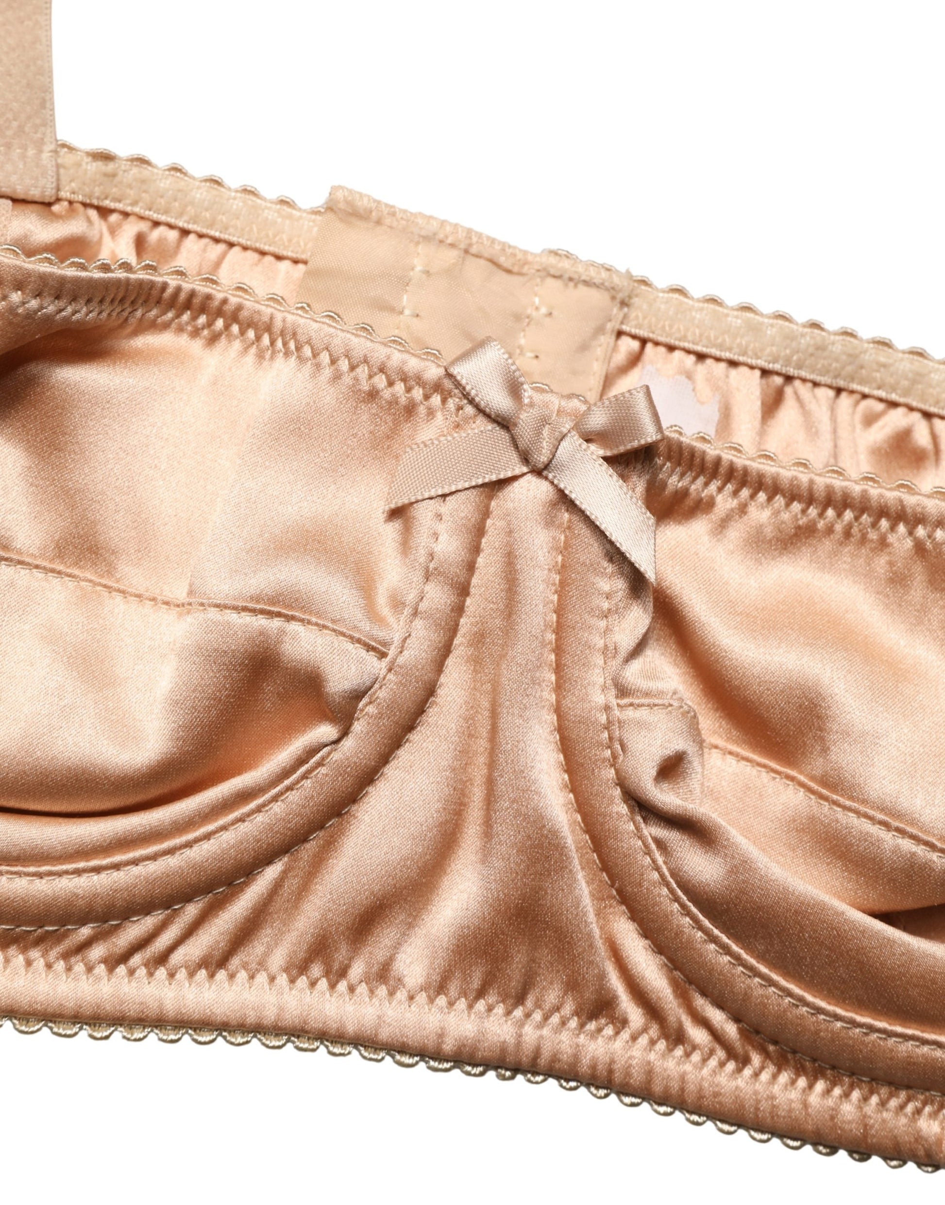 Dolce & Gabbana Beige Semi-Pad Underwire Balconette Bra Underwear