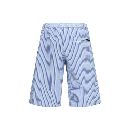 Dolce & Gabbana Blue Cotton Bermuda Shorts