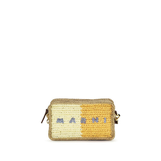 Marni Multicolor Raffia Shoulder Bag