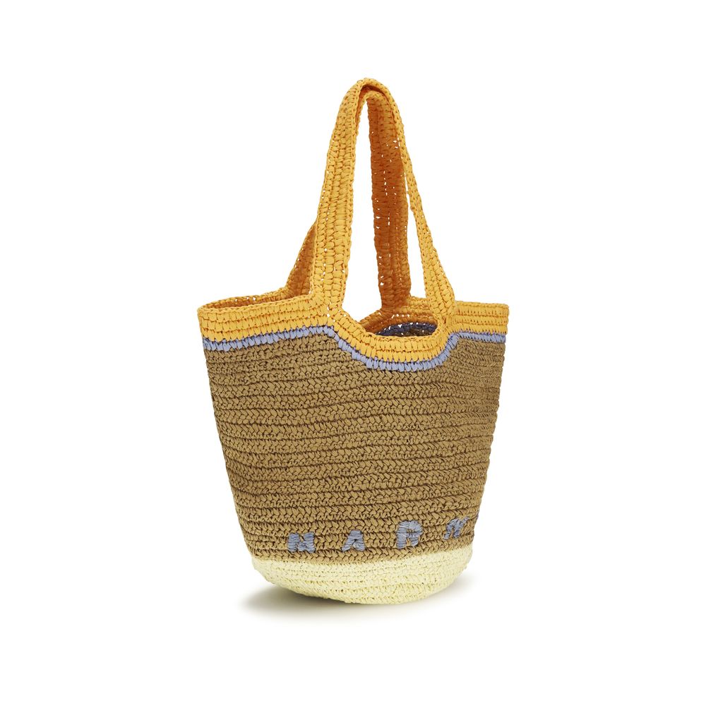 Marni Orange Paper Shoulder Bag