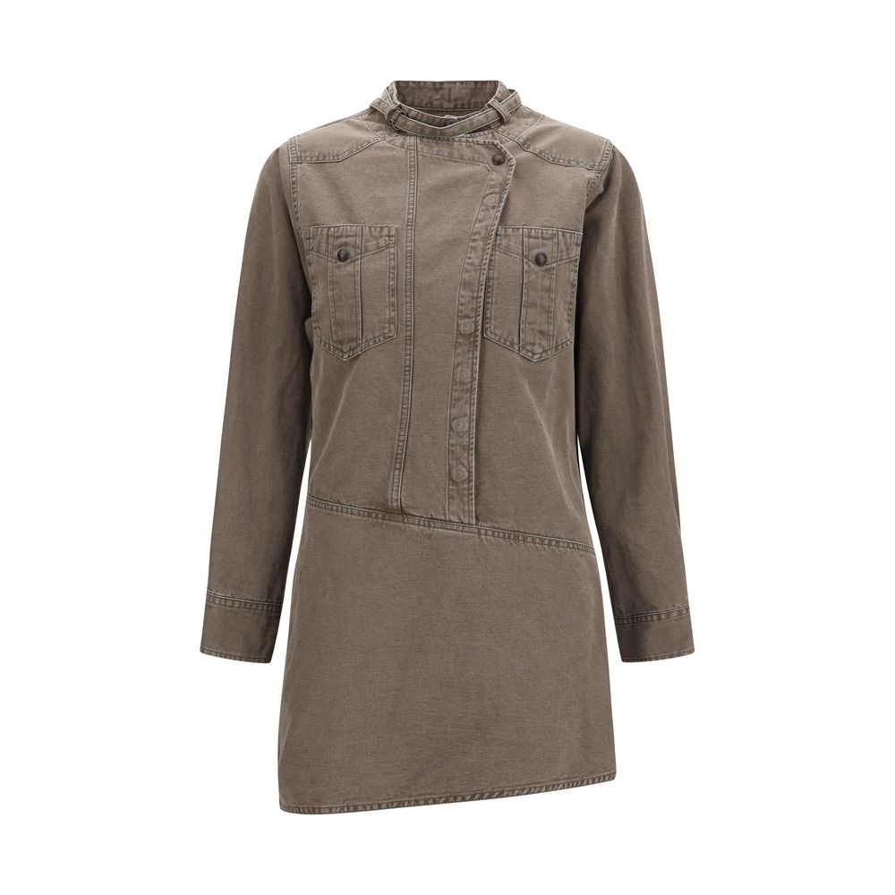 Marant Etoile Brown Cotton Casual Dress