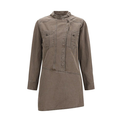 Marant Etoile Brown Cotton Casual Dress