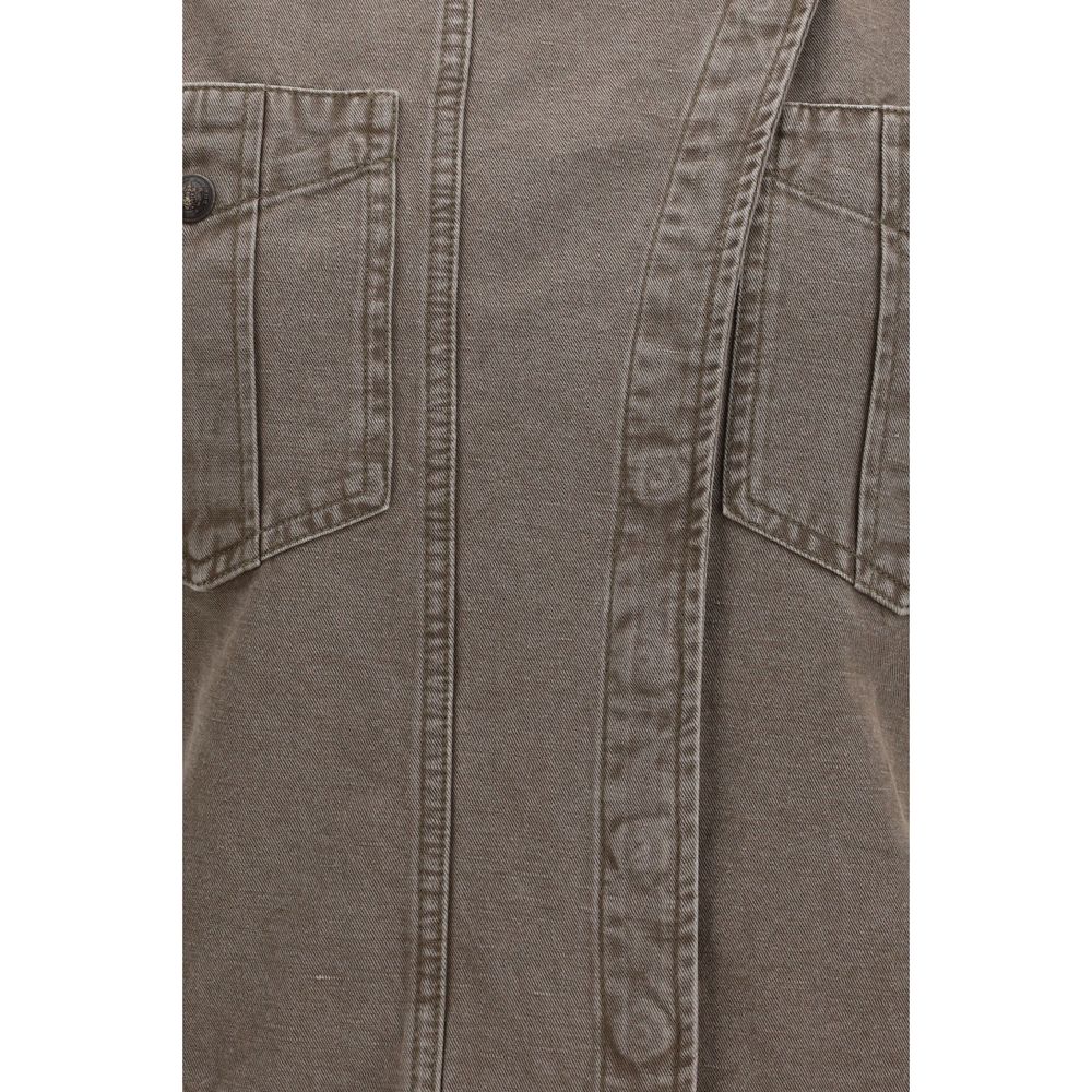 Marant Etoile Brown Cotton Casual Dress
