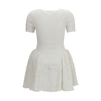Self-Portrait White Polyester Casual Dress