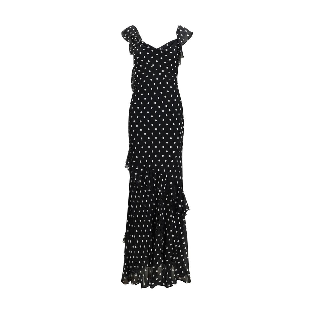 Self-Portrait Black Viscose Casual Dress