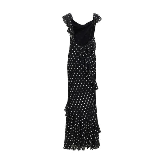 Self-Portrait Black Viscose Casual Dress